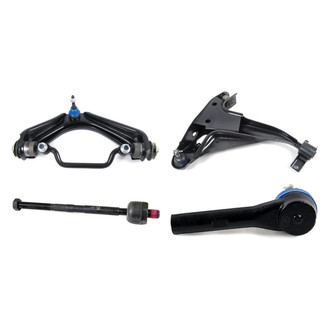 Mevotech® - Supreme™ Front Passenger Side Lower and Upper Control Arm with Ball Joint and Tie Rod End Kit