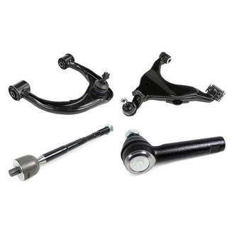 Mevotech® - Supreme™ Front Passenger Side Lower and Upper Control Arm with Ball Joint and Tie Rod End Kit