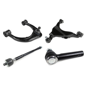 Mevotech® - Supreme™ Front Passenger Side Lower and Upper Control Arm with Ball Joint and Tie Rod End Kit