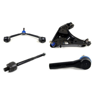 Mevotech® - Supreme™ Front Passenger Side Lower and Upper Control Arm with Ball Joint and Tie Rod End Kit
