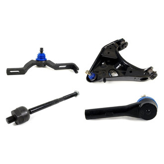 Mevotech® - Supreme™ Front Passenger Side Lower and Upper Control Arm with Ball Joint and Tie Rod End Kit