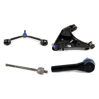 Mevotech® - Supreme™ Front Passenger Side Lower and Upper Control Arm with Ball Joint and Tie Rod End Kit