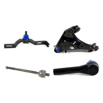 Mevotech® - Supreme™ Front Passenger Side Lower and Upper Control Arm with Ball Joint and Tie Rod End Kit