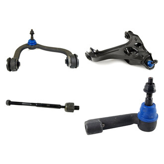 Mevotech® - Supreme™ Front Passenger Side Lower and Upper Control Arm with Ball Joint and Tie Rod End Kit