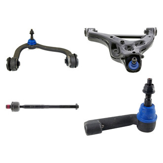 Mevotech® - Supreme™ Front Passenger Side Lower and Upper Control Arm with Ball Joint and Tie Rod End Kit