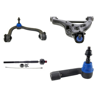 Mevotech® - Supreme™ Front Passenger Side Lower and Upper Control Arm with Ball Joint and Tie Rod End Kit