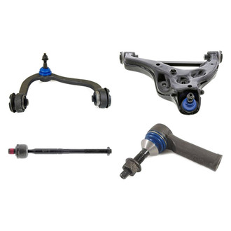 Mevotech® - Supreme™ Front Passenger Side Lower and Upper Control Arm with Ball Joint and Tie Rod End Kit