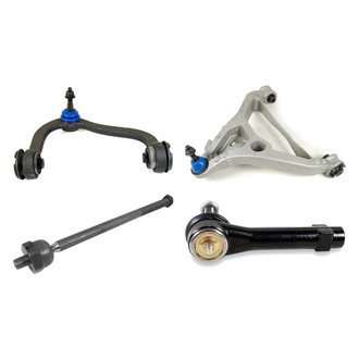 Mevotech® - Supreme™ Front Passenger Side Lower and Upper Control Arm with Ball Joint and Tie Rod End Kit