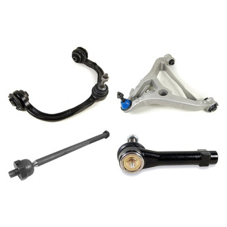 Mevotech® - Supreme™ Front Passenger Side Lower and Upper Control Arm with Ball Joint and Tie Rod End Kit