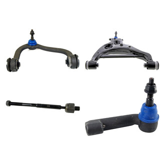 Mevotech® - Supreme™ Front Passenger Side Lower and Upper Control Arm with Ball Joint and Tie Rod End Kit