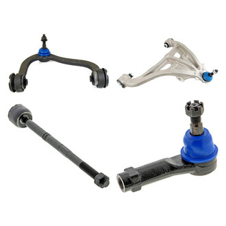 Mevotech® - Supreme™ Front Passenger Side Lower and Upper Control Arm with Ball Joint and Tie Rod End Kit