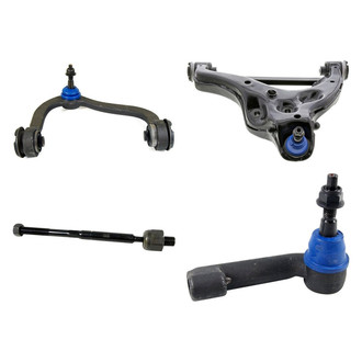 Mevotech® - Supreme™ Front Passenger Side Lower and Upper Control Arm with Ball Joint and Tie Rod End Kit