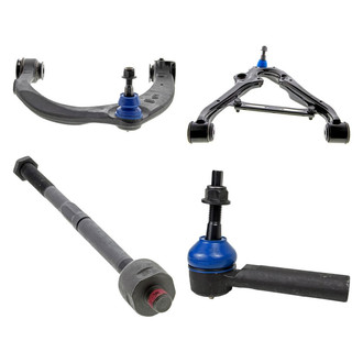Mevotech® - Supreme™ Front Passenger Side Lower and Upper Control Arm with Ball Joint and Tie Rod End Kit