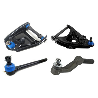 Mevotech® - Supreme™ Front Passenger Side Lower and Upper Control Arm with Ball Joint and Tie Rod End Kit