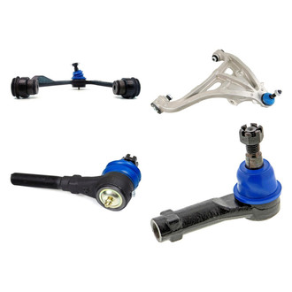 Mevotech® - Supreme™ Front Passenger Side Lower and Upper Control Arm with Ball Joint and Tie Rod End Kit
