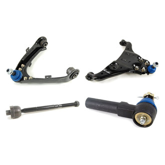 Mevotech® - Supreme™ Front Passenger Side Lower and Upper Control Arm with Ball Joint and Tie Rod End Kit