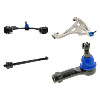 Mevotech® - Supreme™ Front Passenger Side Lower and Upper Control Arm with Ball Joint and Tie Rod End Kit