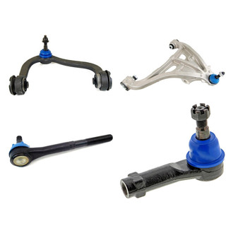 Mevotech® - Supreme™ Front Passenger Side Lower and Upper Control Arm with Ball Joint and Tie Rod End Kit