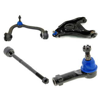 Mevotech® - Supreme™ Front Passenger Side Lower and Upper Control Arm with Ball Joint and Tie Rod End Kit