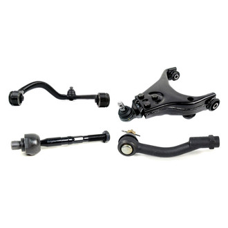 Mevotech® - Supreme™ Front Passenger Side Lower and Upper Control Arm with Ball Joint and Tie Rod End Kit