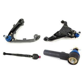 Mevotech® - Supreme™ Front Passenger Side Lower and Upper Control Arm with Ball Joint and Tie Rod End Kit