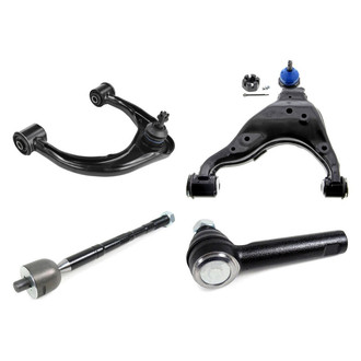 Mevotech® - Supreme™ Front Passenger Side Lower and Upper Control Arm with Ball Joint and Tie Rod End Kit
