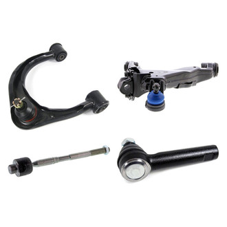 Mevotech® - Supreme™ Front Passenger Side Lower and Upper Control Arm with Ball Joint and Tie Rod End Kit