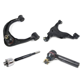 Mevotech® - Supreme™ Front Passenger Side Lower and Upper Control Arm with Ball Joint and Tie Rod End Kit