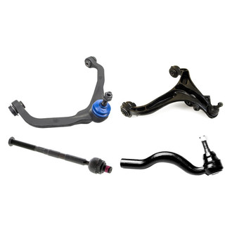 Mevotech® - Supreme™ Front Passenger Side Lower and Upper Control Arm with Ball Joint and Tie Rod End Kit