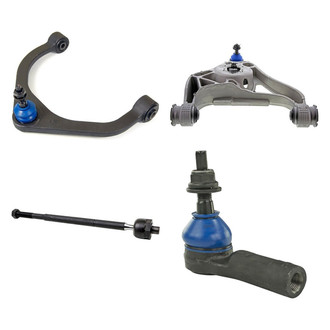Mevotech® - Supreme™ Front Passenger Side Lower and Upper Control Arm with Ball Joint and Tie Rod End Kit