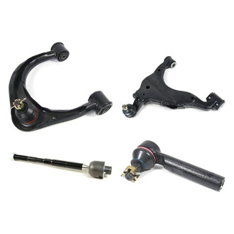 Mevotech® - Supreme™ Front Passenger Side Lower and Upper Control Arm with Ball Joint and Tie Rod End Kit