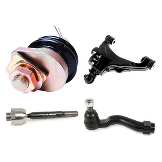 Mevotech® - Supreme™ Front Passenger Side Lower and Upper Control Arm with Ball Joint and Tie Rod End Kit