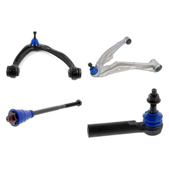Mevotech® - Supreme™ Front Passenger Side Lower and Upper Control Arm with Ball Joint and Tie Rod End Kit