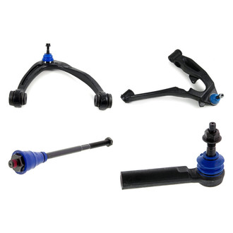 Mevotech® - Supreme™ Front Passenger Side Lower and Upper Control Arm with Ball Joint and Tie Rod End Kit