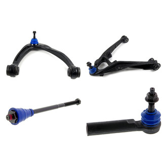 Mevotech® - Supreme™ Front Passenger Side Lower and Upper Control Arm with Ball Joint and Tie Rod End Kit