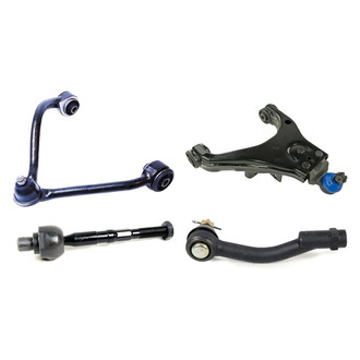 Mevotech® - Supreme™ Front Passenger Side Lower and Upper Control Arm with Ball Joint and Tie Rod End Kit