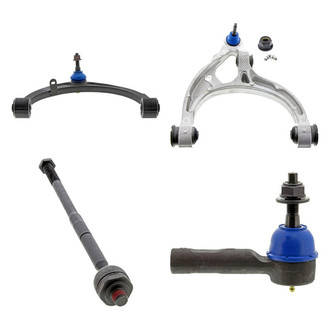 Mevotech® - Supreme™ Front Passenger Side Lower and Upper Control Arm with Ball Joint and Tie Rod End Kit