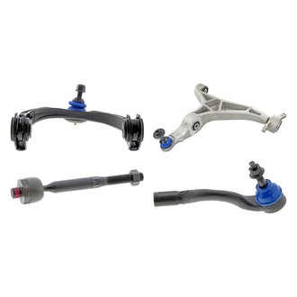 Mevotech® - Supreme™ Front Passenger Side Lower and Upper Control Arm with Ball Joint and Tie Rod End Kit