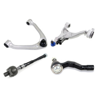 Mevotech® - Supreme™ Front Passenger Side Lower and Upper Control Arm with Ball Joint and Tie Rod End Kit