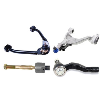 Mevotech® - Supreme™ Front Passenger Side Lower and Upper Control Arm with Ball Joint and Tie Rod End Kit