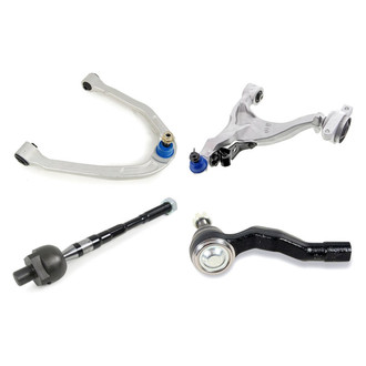 Mevotech® - Supreme™ Front Passenger Side Lower and Upper Control Arm with Ball Joint and Tie Rod End Kit