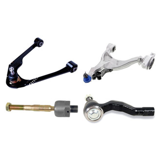 Mevotech® - Supreme™ Front Passenger Side Lower and Upper Control Arm with Ball Joint and Tie Rod End Kit