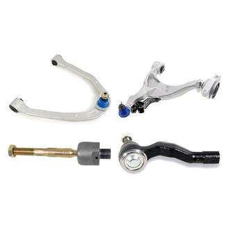 Mevotech® - Supreme™ Front Passenger Side Lower and Upper Control Arm with Ball Joint and Tie Rod End Kit