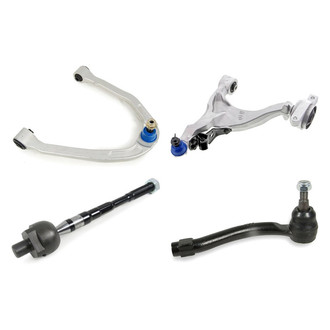 Mevotech® - Supreme™ Front Passenger Side Lower and Upper Control Arm with Ball Joint and Tie Rod End Kit