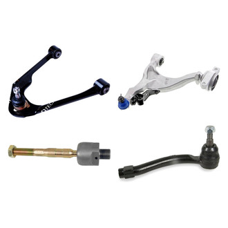 Mevotech® - Supreme™ Front Passenger Side Lower and Upper Control Arm with Ball Joint and Tie Rod End Kit
