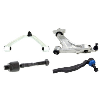 Mevotech® - Supreme™ Front Passenger Side Lower and Upper Control Arm with Ball Joint and Tie Rod End Kit