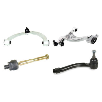 Mevotech® - Supreme™ Front Passenger Side Lower and Upper Control Arm with Ball Joint and Tie Rod End Kit