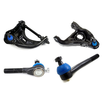 Mevotech® - Supreme™ Front Passenger Side Lower and Upper Control Arm with Ball Joint and Tie Rod End Kit