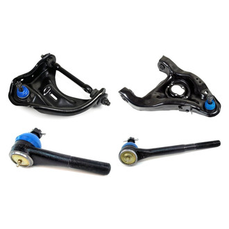 Mevotech® - Supreme™ Front Passenger Side Lower and Upper Control Arm with Ball Joint and Tie Rod End Kit