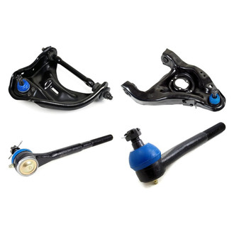 Mevotech® - Supreme™ Front Passenger Side Lower and Upper Control Arm with Ball Joint and Tie Rod End Kit
